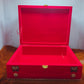 Red velvet Quran Box With Rehl